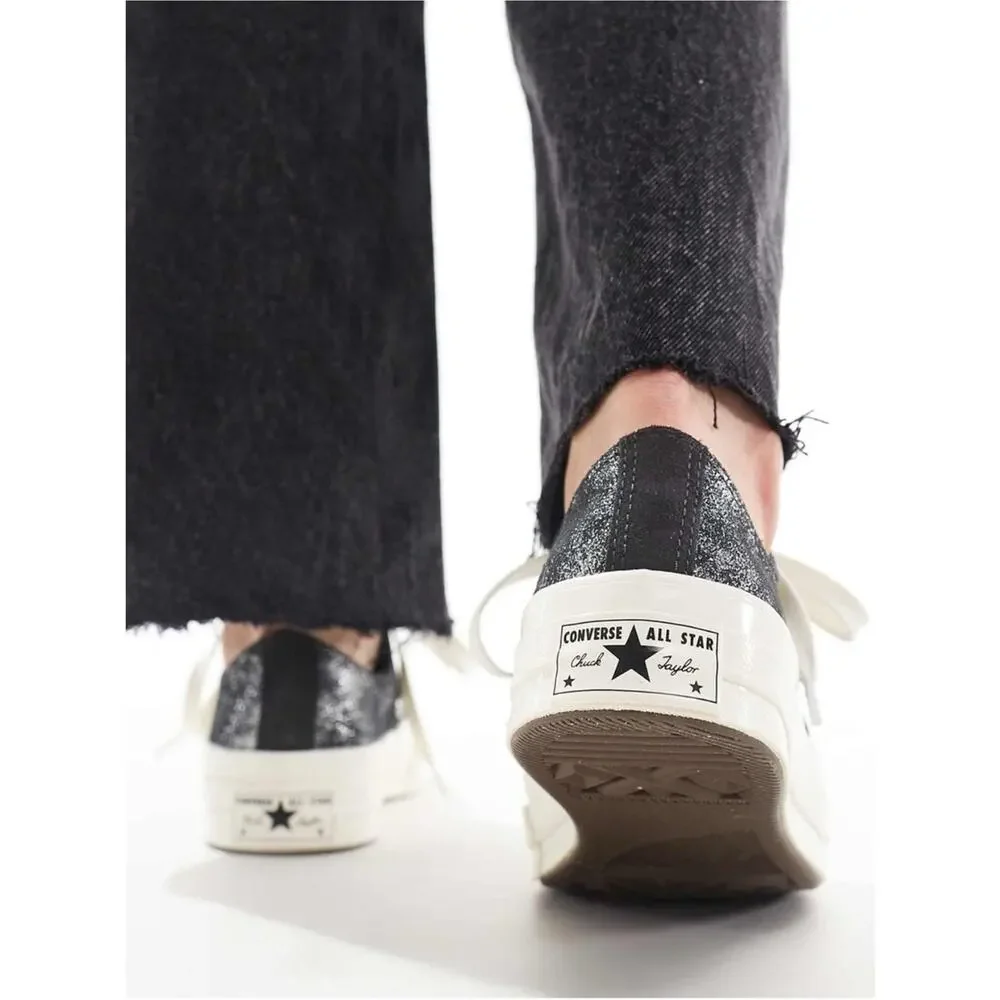 Converse Chuck 70 Ox sneakers in dark silver Nwob